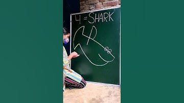 How to draw Shark with 4 Number Easy Drawing for Kids #art #shorts