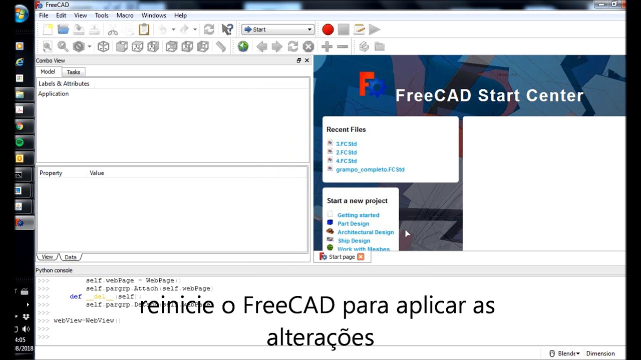 Instalando o assembly2 no freecad 0 17 com addon manager youtube