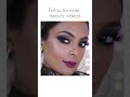 Glittery Smokey eyes and berry lips tutorial