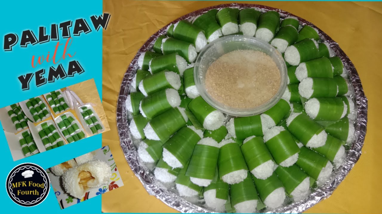 Palitaw de Yema Pangnegosyo/Palitaw with Yema Fillings