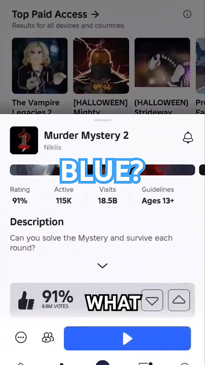Roblox join game button is blue now?