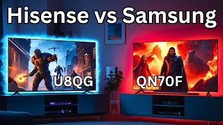 Hisense U8QG vs Samsung QN70F | Epic TV Battle of 2025!
