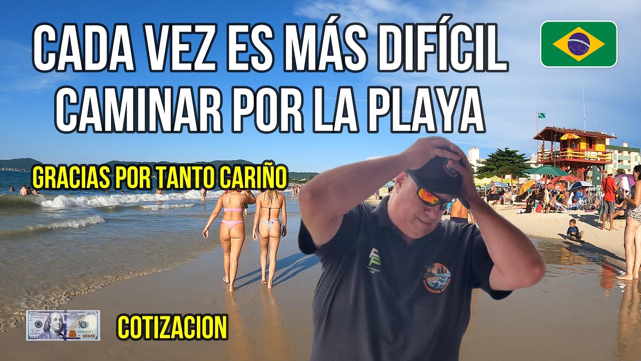 Imposible caminar por la playa de Canasvieiras l Florianópolis SC l Brasil