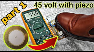 Generate 45 volts of electricity with one blow on the piezoelectric!!!!!(((((PART 1 )))