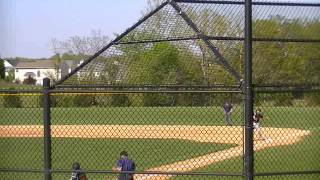 2013 04 25 Nphs Vs Patuxent Defense Ss Inbetween Inning Throws Ss To First