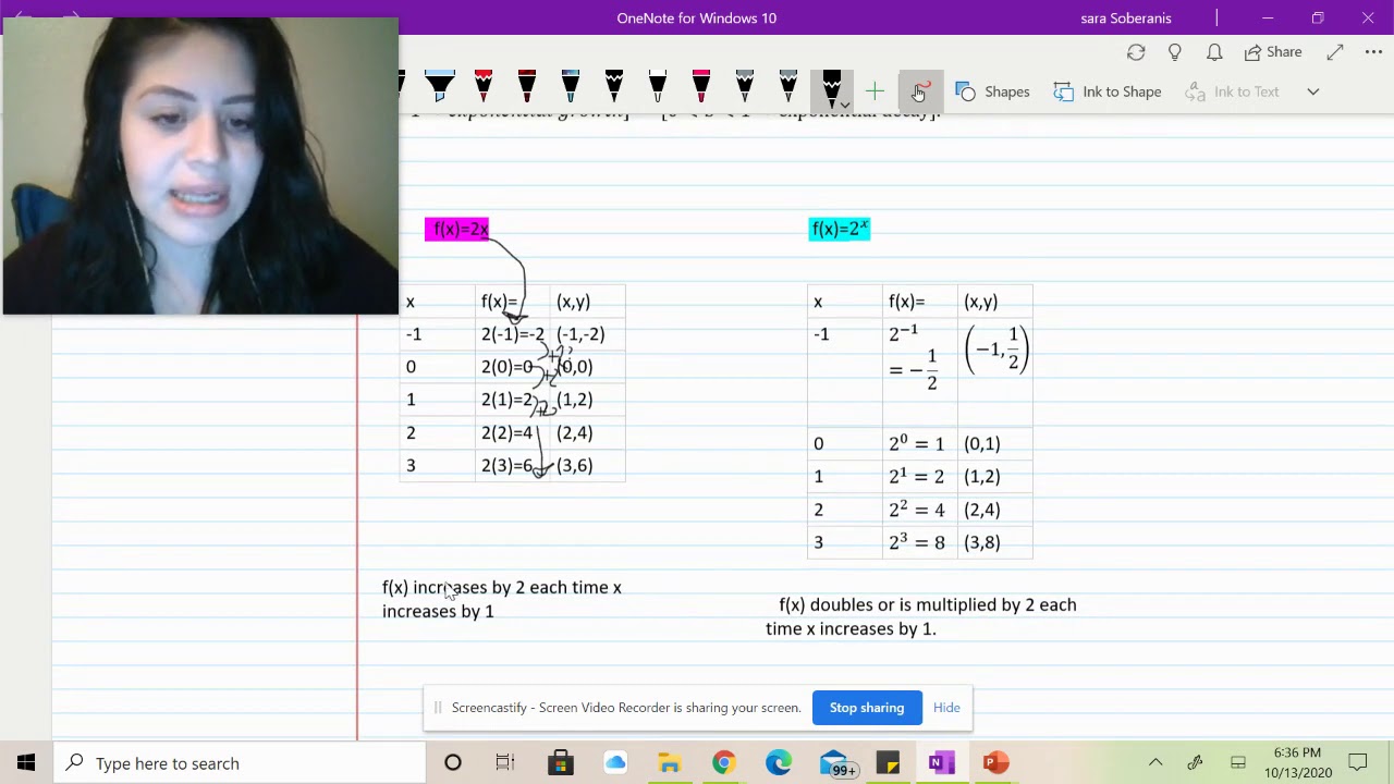 Comparing linear and exponential functions - YouTube