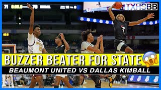 Buzzer Beater For State 🚨Beaumont United vs Dallas Kimball!!
