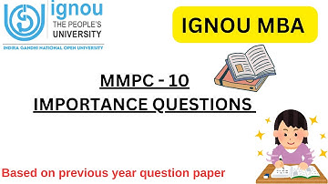 MMPC - 010  MOST IMPORTANT QUESTION | IGNOU MBA |GYAN GATE