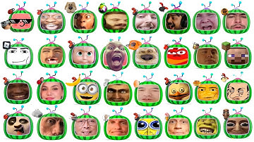 All Cocomelons Logo With Celebrities In One Video | PART 6 | 32 Cocomelons