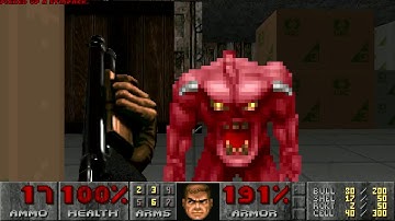 Doom II Hell on Earth MAP 13: Downtown (100%)