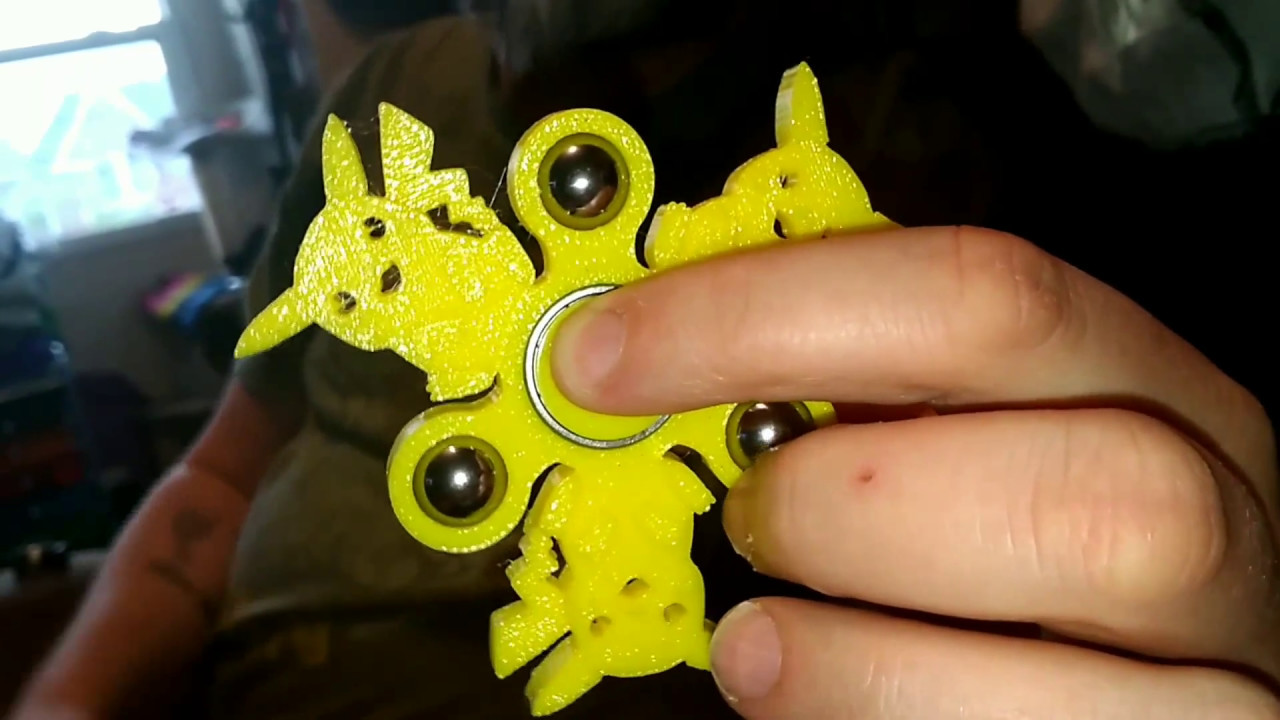 Custom Made Pikachu Fidget Spinner!Bored sitting still, tired of tapping yo...
