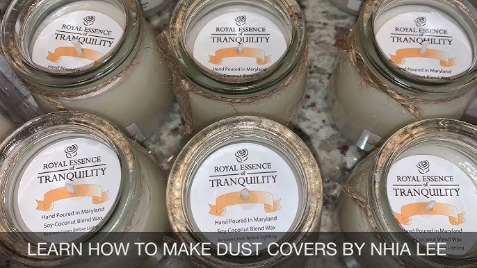 How to make candle dust covers using your Cricut Machine ! 