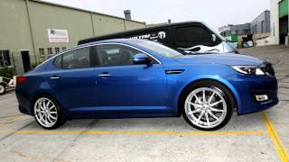 KIA Optima 20 inch custom rims Versus Vendetta Hyper Silver Mag Wheels