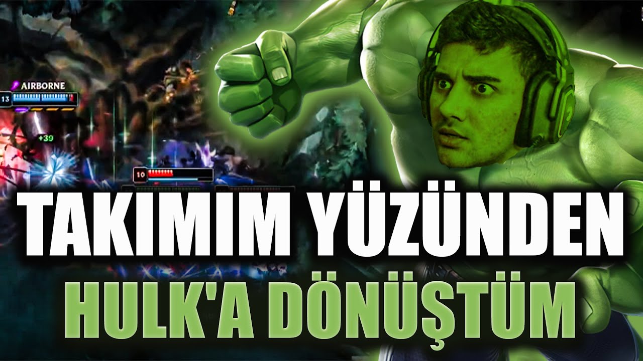 TAKIMIM YÜZÜNDEN HULK'A DÖNÜŞTÜM ?!?! | Zedxsmurf