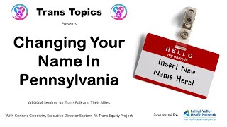 Changing Your Name In Pennsylvania
