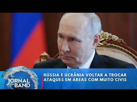 Russia and Ukraine trade attacks on civilian areas again | Jornal da Band