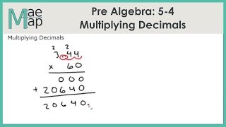PreAlgebra: 5-4 Multiplying Decimals