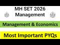 Most Important PYQs |Unit 1 | MH SET 2026| Management|