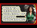 What Is A Technical Violation Of Parole Obligations? - Jail & Prison Insider