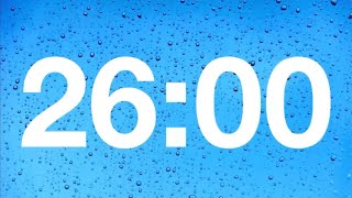 timer -26 minute countdown with rain sound