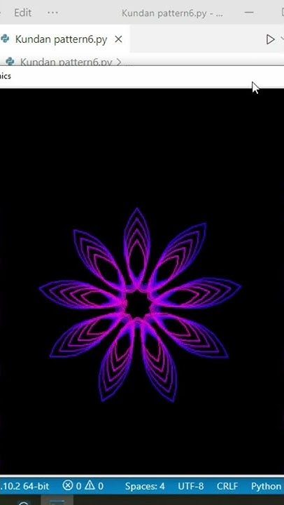 Python Animation Flower || Python Graphics Design || Python Learning # ...
