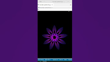 Python Animation Flower || Python Graphics Design || Python Learning #shorts #animations #flower 🌸