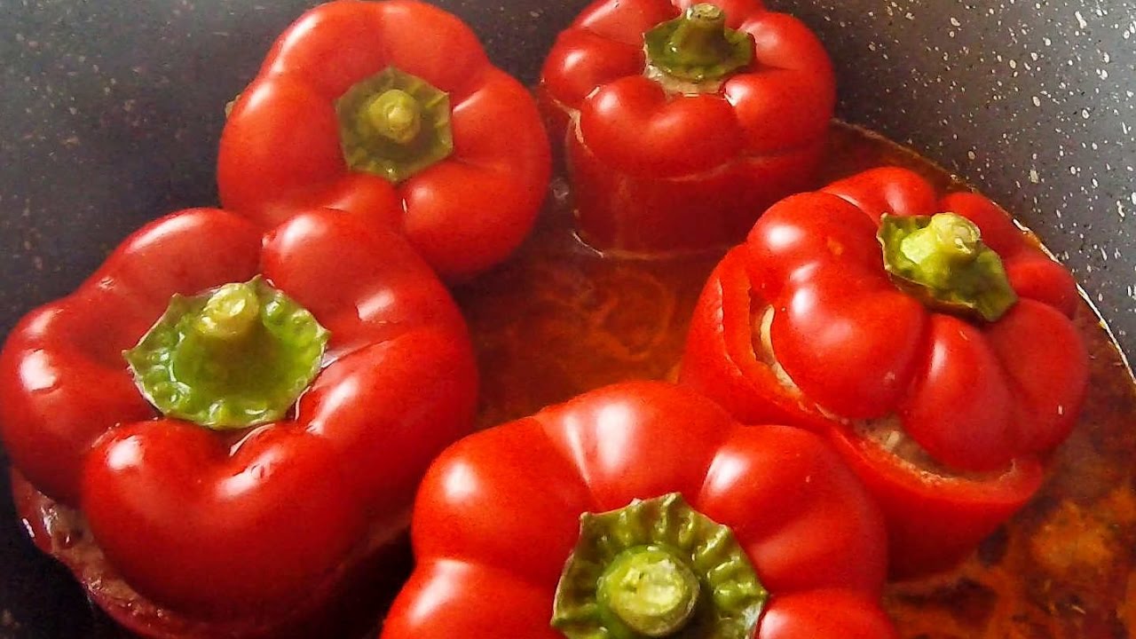 Gefüllte Paprika mit Hackfleisch einfach lecker! - YouTube