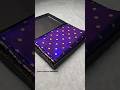 💜 Beautiful Purple Blue Shade Banarasi katan silk saree with all over boota 🤩