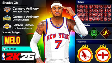 This Carmelo Anthony Build DOMINATES in NBA 2K26 *UNSTOPPABLE ISO GOD*