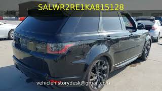 Land Rover range rover sport supercharged dynamic 2019 - SALWR2RE1KA815128