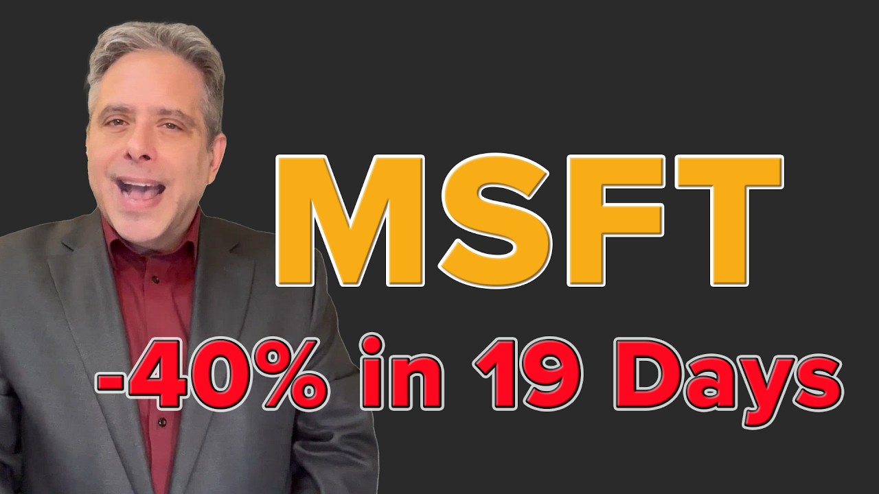 -40% in 19 Days | Avoid MSFT!