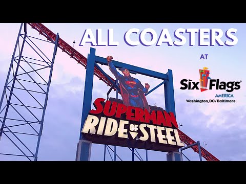 Video: Six Flags America: coole onderzetters in de omgeving van Washington