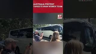 Protesters in Australia Try to Block Bus Believed to Carry Iranian Women’s Soccer Team #shorts