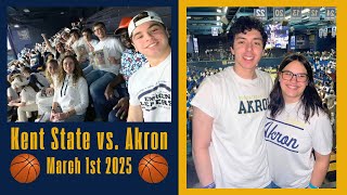 Kent State vs University of Akron Rivalry ￼Basketball Game VLOG🏀⛹️ | March 1st 2025