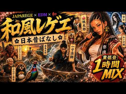 Heavy Bass] Japanese-Style Reggae × Japanese Folktales [1 Hour