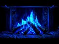 💙 Relaxing Blue Flame Fireplace 🔥 Calm Ambient Fire for Sleep, Study & Meditation