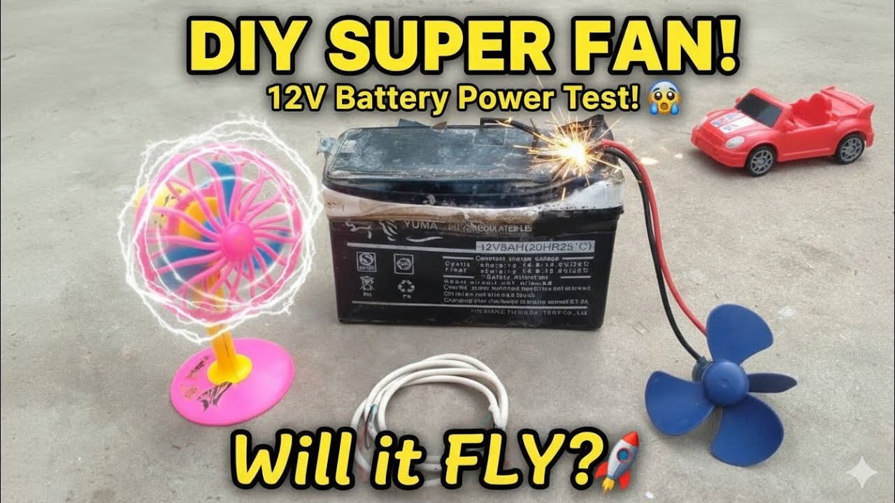 how to rechargeable mini fan battery