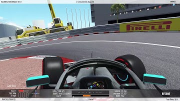 rFactor2 F1 2019 Monaco fast lap no assists