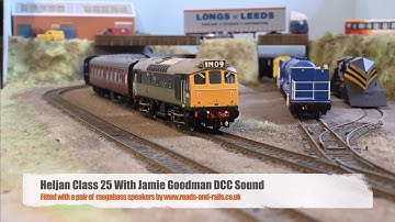 Heljan class 25 with Jamie Goodman DCC Sound And A Pair Of Megabass Speakers