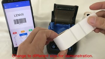 LV-399B 58MM Bluetooth Printer 2 in 1 Label & Receipt