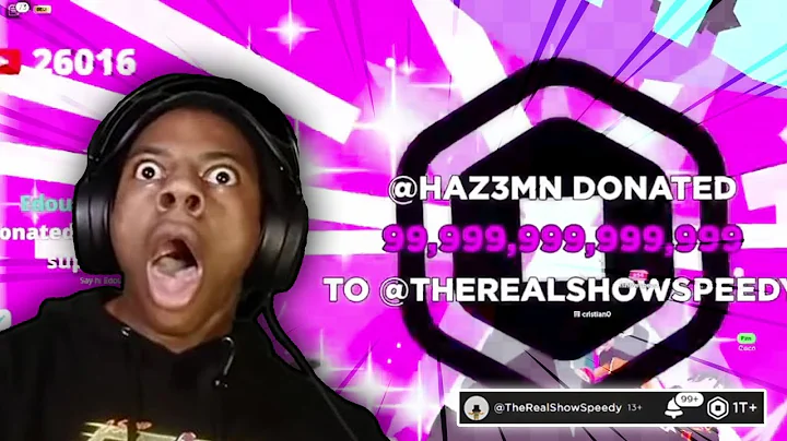 IShowSpeed Gets DONATED $30,000,000 Robux in Pls Donate