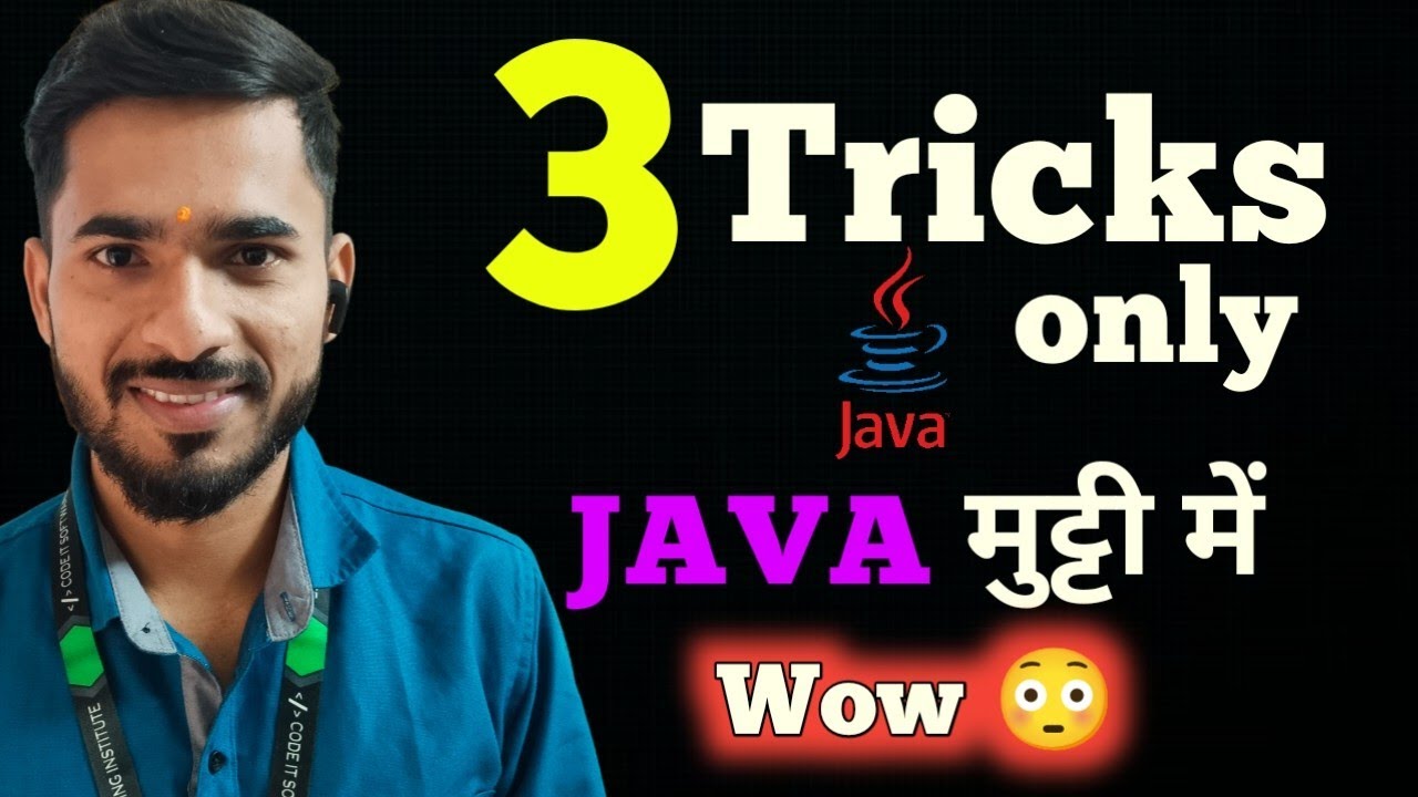 3 Things 😱 Core Java Perfect JAVA दिमाग me पक्का jayega 🔥 Tricks by