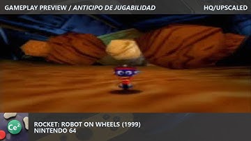 Rocket: Robot on Wheels | N64 | 1999 | Video Game Gameplay Preview | HQ/Upscaled