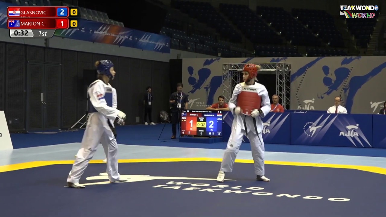 Chiba 2019 WT Grand Prix. W -57kg GLASNOVIC Nikita (CRO) vs MARTON C. (AUS)