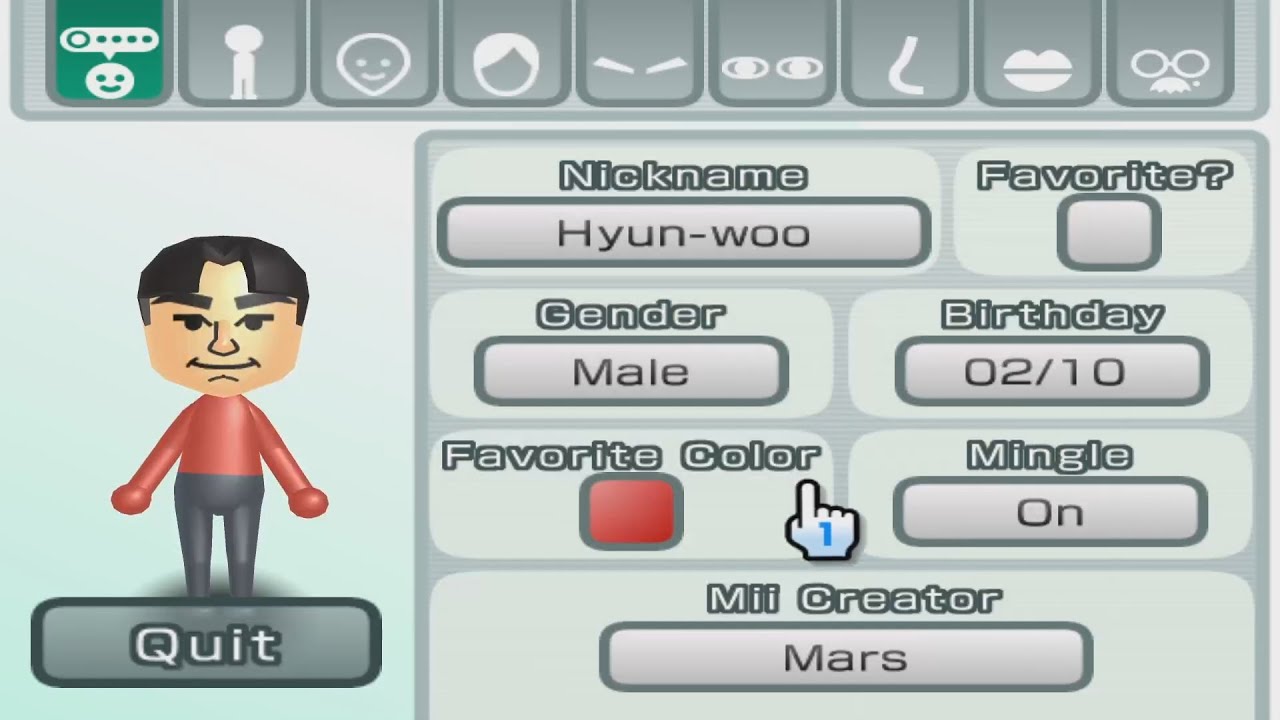 Mii..ページ Hyun-woo - Wii Sports Club - Mii 2979 - YouTube