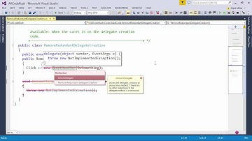 DevExpress CodeRush: Remove Redundant Delegate Creation