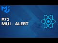 71) Material UI Alert Kullanımı | REACT Dersleri