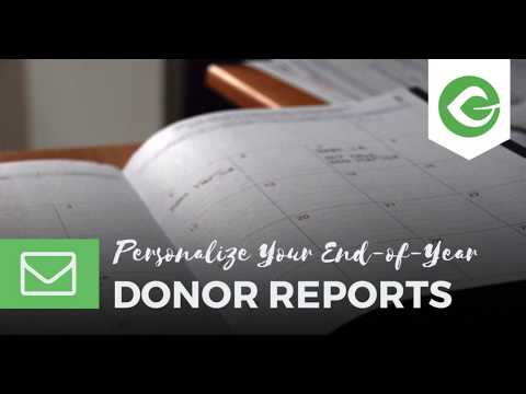 Personalize Your End Of Year Donor Reports with MailChimp and Give