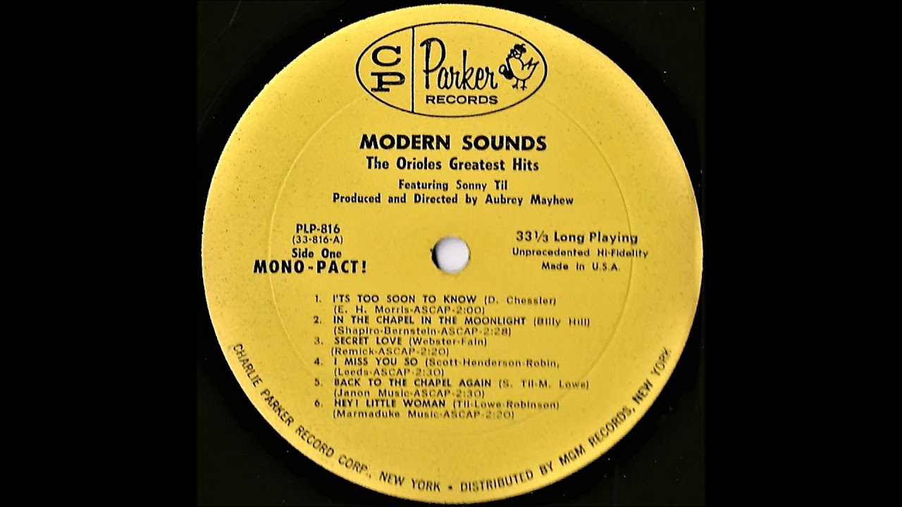 The Orioles featuring Sonny Til- Hey! Little Woman - YouTube