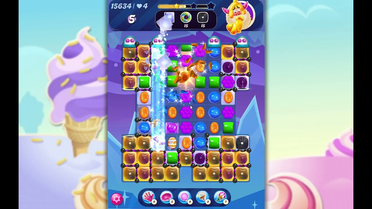 Candy Crush Saga Level 15634 - YouTube